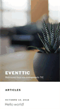 Mobile Screenshot of eventic.net